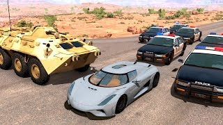 Extreme Police Chases CrashesampFails 20  BeamNG Drive [upl. by Cecile542]