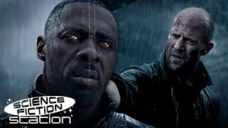 Jason Statham amp Dwayne Johnson Fight Cyborg Idris Elba  Hobbs amp Shaw  Science Fiction Station [upl. by Berneta]