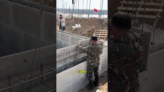 One amazing precast concrete house construction concrete workform installation no need dismantle [upl. by Aved888]