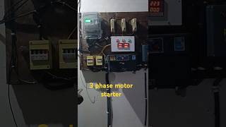 3 phase motor starter connection। song bhojpuri shortsvideo [upl. by Dlarrej34]