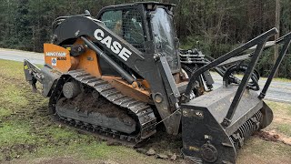 Forestry Mulching a Fire Lane with the Case Minotaur CaseMinotaur [upl. by Hulton]