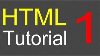 HTML Tutorial for Beginners  01  Creating the first web page [upl. by Domph797]