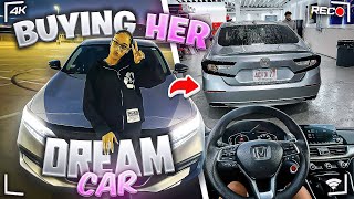 BUYING HER DREAM CAR AT 18 HONDA ACCORD SPORT 20T 2018 [upl. by Oirromed]