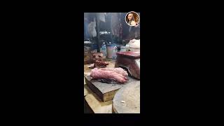 ASMR CUTTINGCHOPPING PORK MEAT [upl. by Lamek]