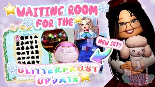 facecam 🤩  day 8  waiting room for the 🎄glitterfrost update🧸  royale high [upl. by Friedly304]