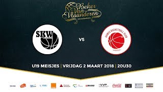 Finale BVV2018 U19 Meisjes BBC SintKatelijneWaver vs Declerq Stortbeton Waregem Q3Q4 [upl. by Anilram]