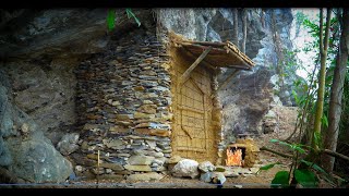 Man Alone Built Great Shelters Dugouts Stone Houses Underground [upl. by Yam]