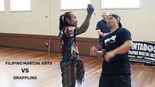 KNIFE DEFENSE Filipino Martial Artist VS Grappler [upl. by Wooldridge]