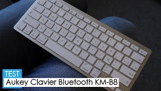 Test  Clavier Bluetooth Aukey  KMB8 [upl. by Buckden]