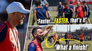 Inside Man Utd PreSeason Training NEW Ideas Van Nistelrooy Changes FINISHING amp More [upl. by Aisaim]