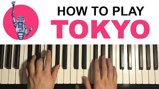 Leateq  Tokyo Piano Tutorial Lesson [upl. by Arde]