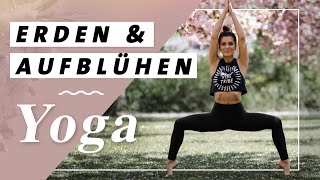 15 Min Yoga zum Erden und Zentrieren  Stabilität amp Innere Ruhe im KirschblütenMeer 🌸🌸🌸 No Hands [upl. by Urian385]