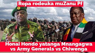 WATCH LIVE 🇿🇼 Hondo yatanga Mnangagwa vs Army Generals vs Chiwenga Ropa rodeuka 🎥 [upl. by Laoj]