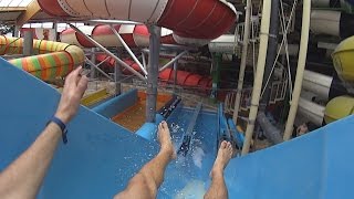 Blue Fall Water Slide at Aquapalace [upl. by Onaivlis376]