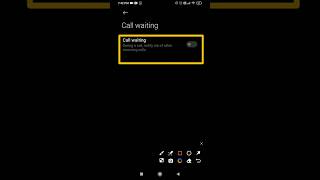 Turn on call waiting feature callwaiting call waiting settings features techsenseop [upl. by Zippora365]