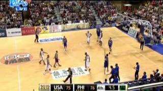 Jones Cup 2012 USA vs Smart Gilas Pilipinas Highlights [upl. by Namharludba55]