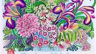 Floribunda Coloring Book  Time Lapsed Coloring 3 [upl. by Ssecnirp]