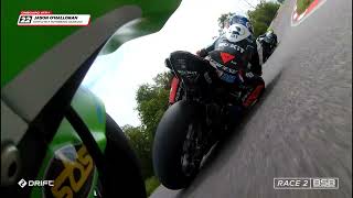 2024 Bennetts British Superbikes Round 2  Oulton Park  Race 2 onboard highlights [upl. by Ahsiuqram]