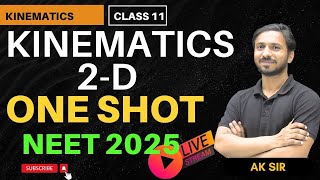 Kinematics One Shot NEET  Kinematics One Shot  Kinematics 2 D Motion One Shot  One Shot  NEET11 [upl. by Ymeon]