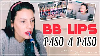 BB LIPS paso a paso  tutorial KISSUM LIPS  bblips en casa bblips cherips tutorial kissumlips [upl. by Noynek]