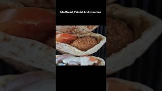 Pita Bread Falafel And Hummus shorts shortsfeed ytshorts pitabread cooking jaswdeepti [upl. by Hoyt]