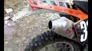 KTM 400 Sound Echappement EXC AKRAPOVIC [upl. by Torosian]