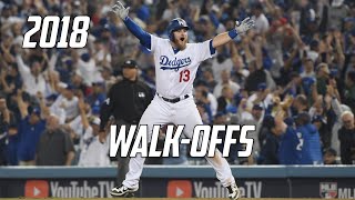 MLB  WalkOffs of 2018 [upl. by Nauquf]