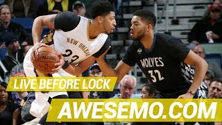 DraftKings amp FanDuel NBA DFS Live Before Lock  Wed 1114  Awesemocom [upl. by Haleeuqa]