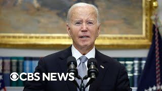 Biden delivers remarks after condemning Trump assassination attempt  full video [upl. by Raseta374]