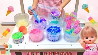 ぷよぷよボール 凍らせて アイス屋さんごっこ アイスキャンディー メルちゃん  Orbeez Ice Cream Popsicle Shop Mellchan Doll  Baby Born [upl. by Hugh]