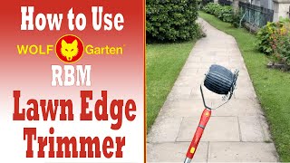 Wolf Garten RBM Lawn Edge Trimmer Demonstration [upl. by Sirhc860]