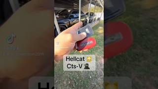 Starting the Hellcat amp CtsV after 3 months of sitting JgCollection Hellcat CtsV FastCars Fyp [upl. by Jochebed]