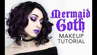 Mermaid Goth Makeup Tutorial [upl. by Yzeerb]