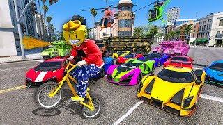 TODOS CONTRA MI SOLO PUEDO COGER LA BICICLETA  GTA V ONLINE [upl. by Saks443]