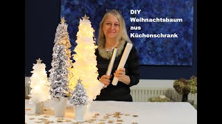 diezürcherin Weihnachtsbaum aus deinem Küchenschrank diy floristik floraldesign deutsch [upl. by Anitnelav]