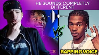 RAPPERS NORMAL VOICE VS THEIR RAPPING VOICE [upl. by Akirdna990]