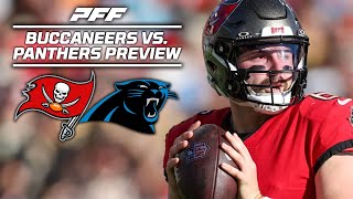 Buccaneers vs Panthers Week 18 Game Preview  PFF [upl. by Steep538]