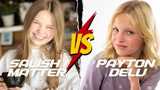 Salish Matter Jordan Matter VS Payton Delu Myler Ninja Kidz TV Lifestyle Net worth Comparison [upl. by Ecertap]