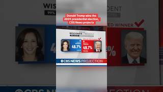 The moment CBS News projected Trumps 2024 election win shorts [upl. by Diahann]