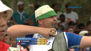 Michele Frangilli v Jing Xiangqing – recurve men gold  Antalya 2010 Archery World Cup S2 [upl. by Nigem363]