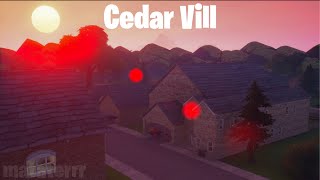 My Best FORTNITE ROLEPLAY MAP Ever Cedar Vill Houses Lake Town Trails 2 Language Map [upl. by Gnas]