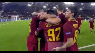 Unusual Goal Celebration Diego Perotti and Stephan el Shaarawy Roma Against Chelsea Goal [upl. by Seessel55]