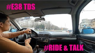 BMW e38 725 TDS Remapped 197 hp  City Driving  Passenger POV  Let me Ride U [upl. by Kcirdahs478]