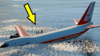 Pilot Saved Over 100 Passengers After Hard Emergency Landing on Water GTAV [upl. by Otter530]