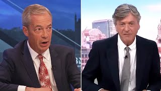 Nigel Farage flew into a rage as he interrupted GMB presenter Richard Madeley during an interview [upl. by Latsyrc]