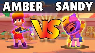 AMBER vs SANDY  BRAWLER OLYMPICS  WHO IS BETTER  BRAWL STARS [upl. by Kyriako]