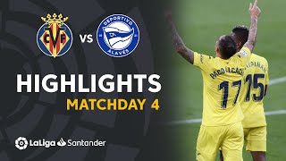 Highlights Villarreal CF vs Deportivo Alavés 31 [upl. by Eelorac878]