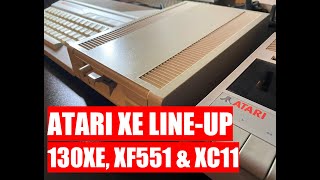 Atari XE Lineup featuring Atari 130XE Atari XF551 and Atari XC11 [upl. by Kcuhc]