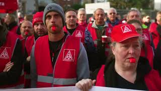 Metallerinnen protestieren in Jena [upl. by Elram]