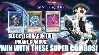 SUPER BLUE EYES ENGINE DRAGON LINK COMBO 2024 YuGiOh Master Duel [upl. by Delora]